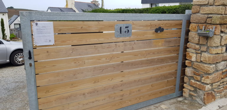Portail bois metal Le Conquet - Portails - Quimper Brest